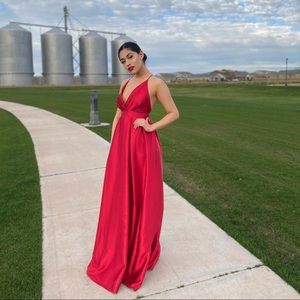 Red prom dress